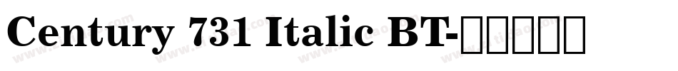 Century 731 Italic BT字体转换